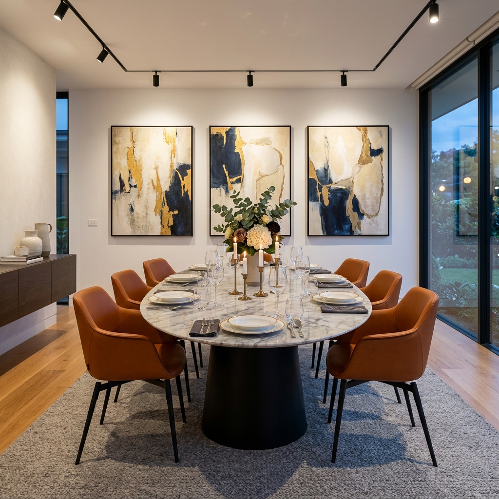 Dining room gallery — statement table showcase
