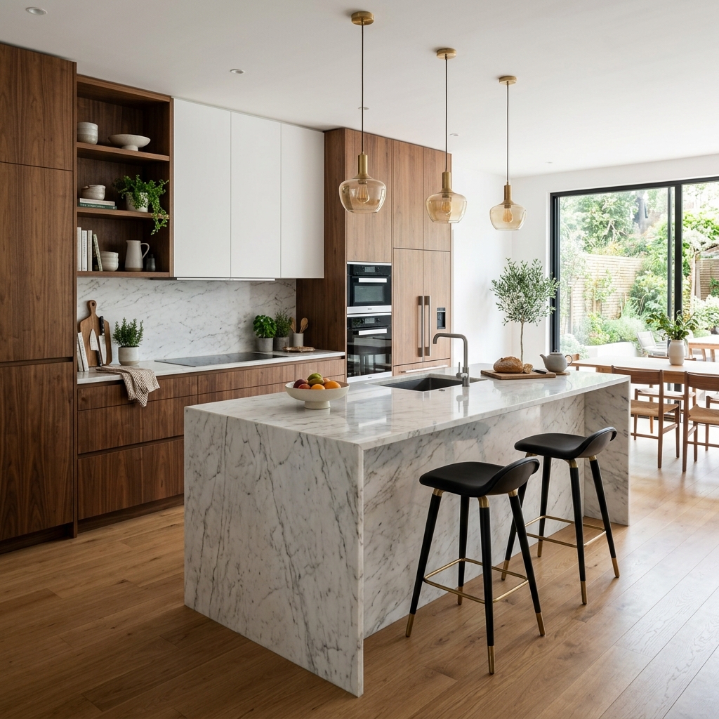 Sleek modern kitchen — gallery showcase