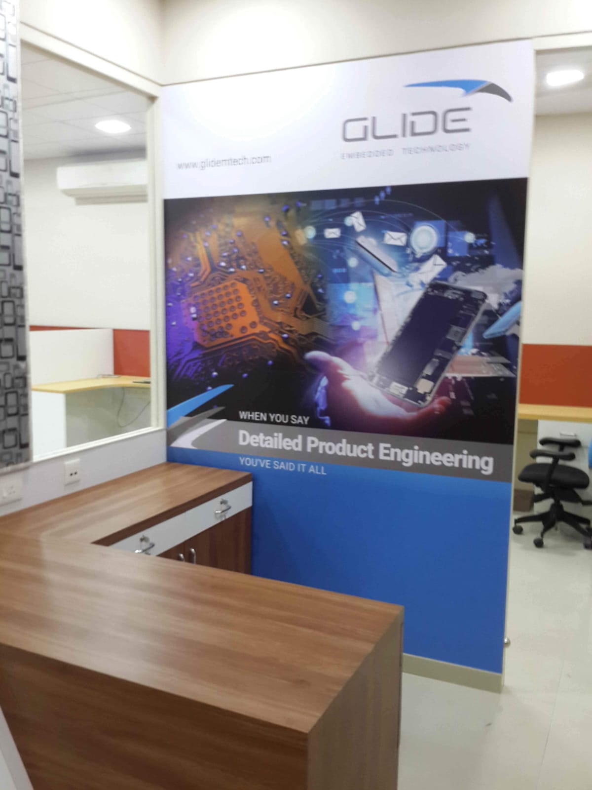 Corporate fit-out — mid-construction overview