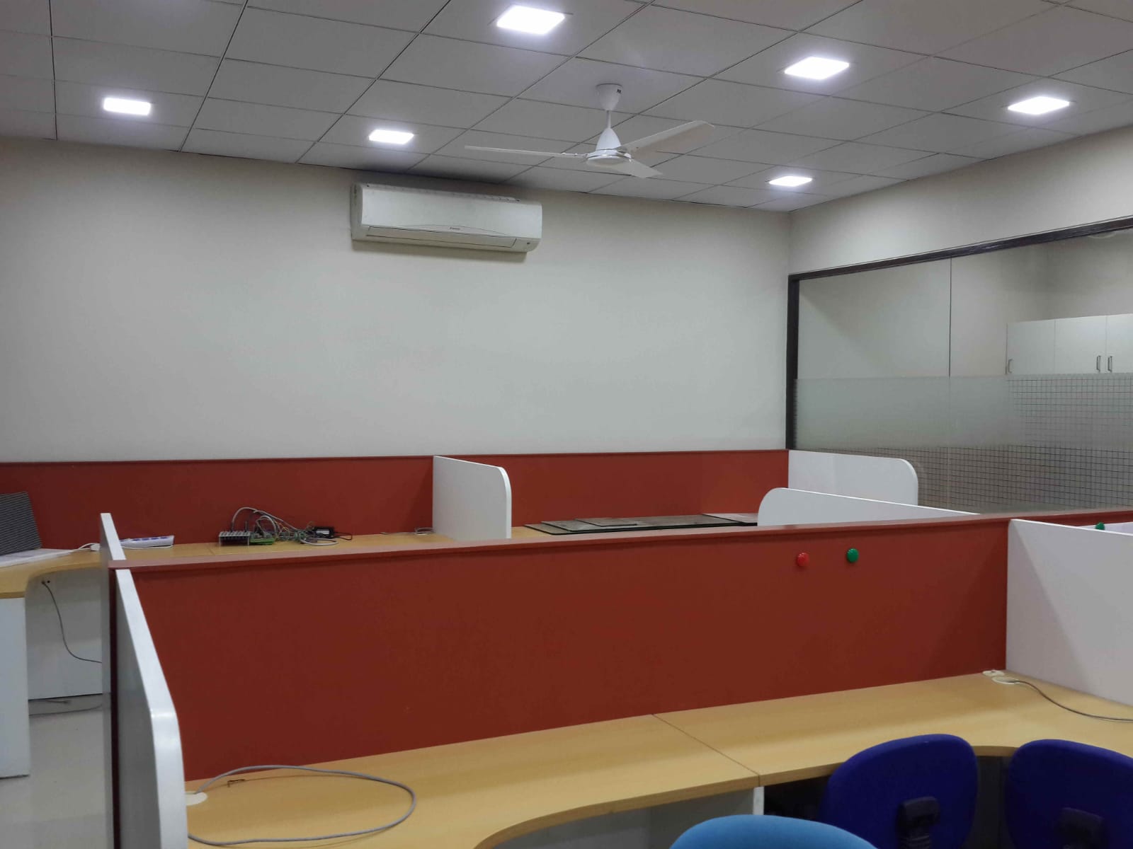 Corporate office — reception and lobby construction