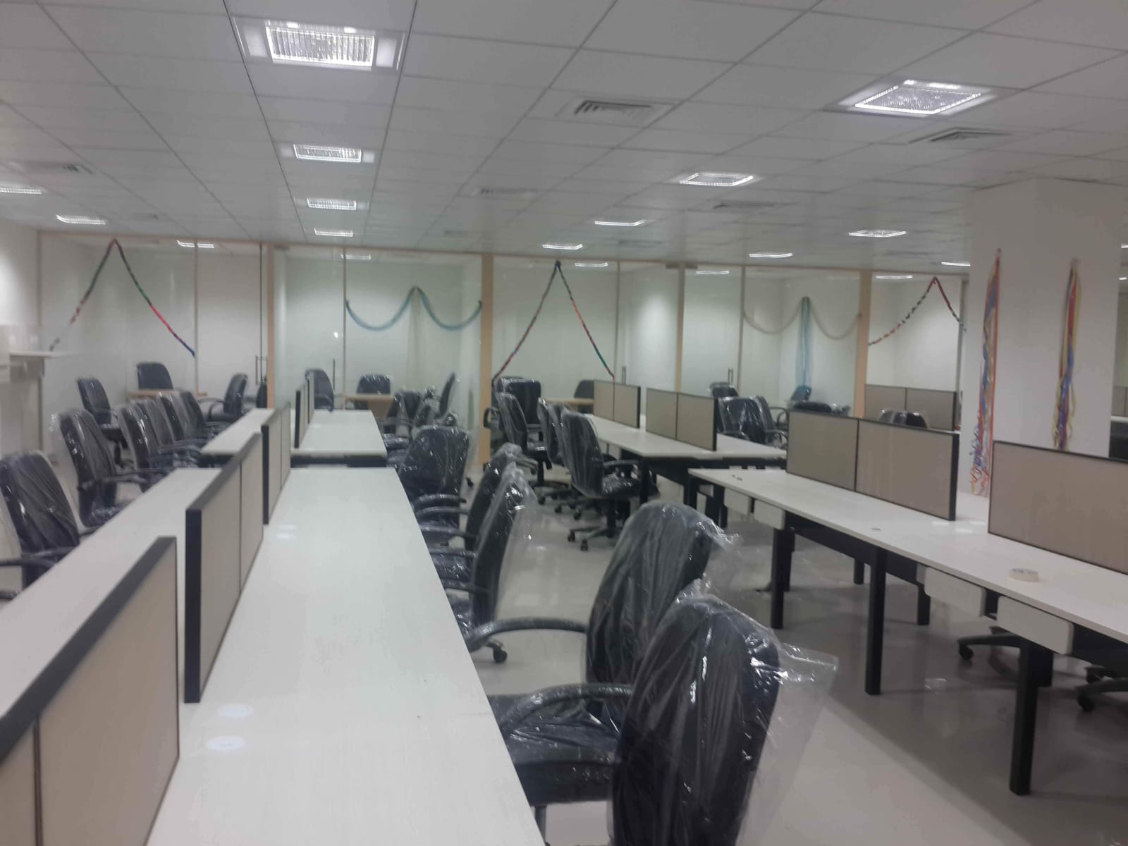 Office project — executive area under installation